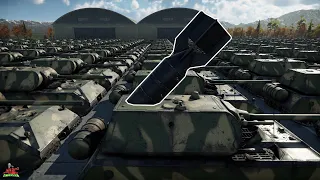 Pe-8 5000KG Nuke vs 500 Maus Tanks - Destroys 64,296 Tons of Tank [War Thunder]