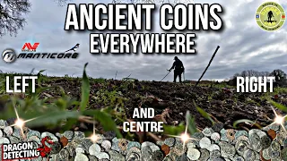 Ancient coins Everywhere | Metal Detecting UK | Minelab Manticore | #roman #metaldetecting #ancient