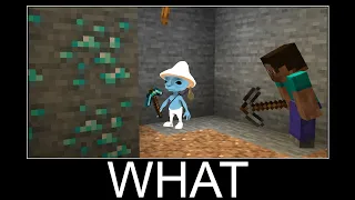 Smurf Cat in Minecraft wait what meme part 182