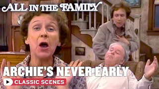 Edith Thought Archie Wasn't Home Yet (ft Jean Stapleton) | All In The Family