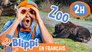 Blippi au zoo - Nourrir les animaux | Blippi en français | Vidéos éducatives pour enfants