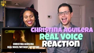 Christina Aguilera - Real Voice Reaction