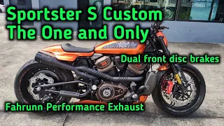 Sportster S Custom Brutal sound from Fahrunn Performance Exhaust and a lot of Accessories