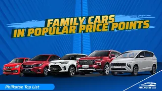 Most Popular Price Points for FAMILY CARS in PH (2024 Edition) | Philkotse Top List