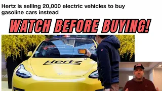 Hertz selling used Teslas watch before buying a used EV Electric vehicle in 2024