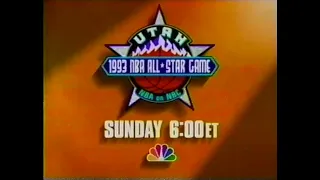 1993 NBA All Star Game Promo Commercial - NBA on NBC