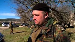 Крымская самооборона  Интервью зам командира роты 04 03 2014