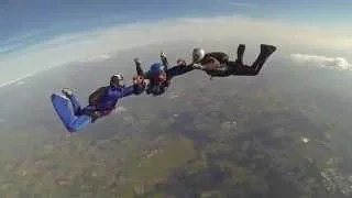 AFF Skydiving - first jump at Schaffen