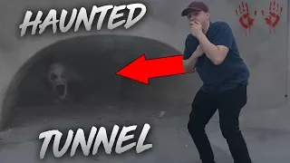 EXPLORING A HAUNTED TUNNEL IN LAS VEGAS! * WE RAN AWAY*