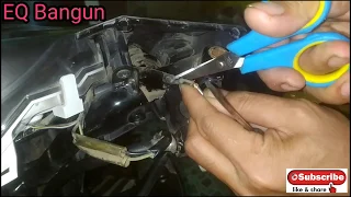 Cara Pasang Lampu LED Pada Motor Beat Injeksi Starter Kasar...!!!