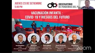 Foro "Vacunación infantil: Covid-19 y riesgos del futuro"