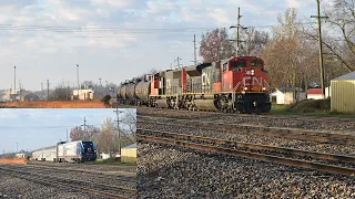 11/27/20 - Canadian National and Amtrak at Centralia, IL