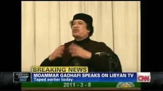 CNN: Video contradicts Gadhafi's claims