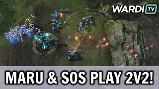 Maru & sOs vs MaxPax & souL - 2v2 with Pros in Olimoleague!