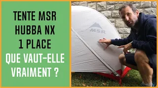 Tente MSR Hubba NX 1 place - PRÉSENTATION ET AVIS