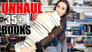 UNHAULING BOOKS FROM MY BOOKSHELVES!! || Huge Book Unhaul 2018