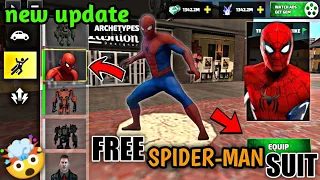 Free Spider-Man Suit | Rope Hero Vice Town New Update