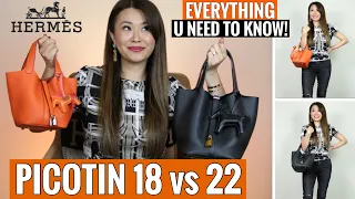 Buying a HERMES PICOTIN 18 or 22? WATCH THIS FIRST! In depth Review & Comparison | Mel in Melbourne