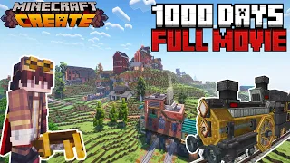 1000 Days FULL MOVIE | Minecraft Create Mod!