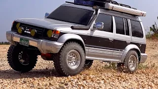 1/10 Scale TRAXXAS TRX4 MITSUBISHI PAJERO Off-road Driving 4X4 RC Car - Korea RC Film -