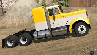BeamNG Drive Update - T 75 Semi Truck at the Industrial Site Map