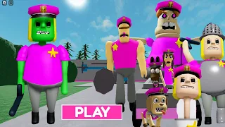 NEW POLICE PRISON GIRL!  OBBY Walkthrough Full GAMEPLAY #roblox   #scaryobby