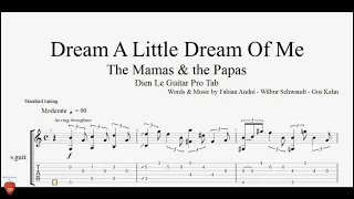 Dream A Little Dream Of Me - Guitar Tutorial + TAB