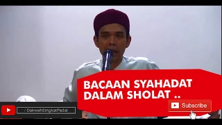 Hukum Membaca Doa Shalat atau syahadat dalam Hati - Ust Abdul Somad