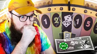 PUT MASSIVE BETS ON MONOPOLY LIVE AND HIT A 2 ROLLS BONUS! (Insane)