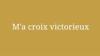 m'a croix victorieux gagner Lotto de 15 janvier 2021