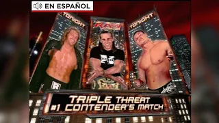 LUCHA - Shawn Michaels vs. Edge vs. Randy Orton | Triple Threat: Raw 05/02/2007 [Español Latino]