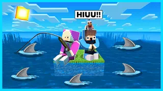 MIPAN & ZUZUZU Bertahan Di Pulau Yang Penuh Hiu & TAMAT!- Minecraft Survival