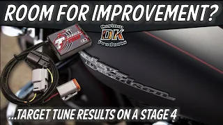 Harley Stage IV SE Tune Compared to Power Vision Target Tune