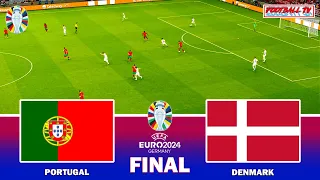 Portugal vs Denmark - UEFA Euro 2024 Final | Full Match & All Goals | eFootball PES Gameplay PC