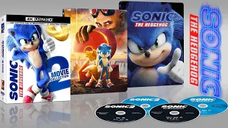 Sonic The Hedgehog 4k Bluray Steelbook Collection Unboxing.