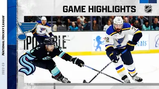 Blues @ Kraken 12/20 | NHL Highlights 2022