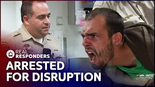 Processing Disruptive Trespassers And Drunk Suspects | Jail Las Vegas | Real Responders