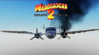 ROBLOX - Madagascar 2 Espace to Africa Plane Crash (Parody)