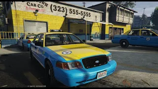 Grand Theft Auto V | PLAYING AS A TAXI DRIVER