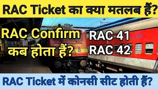 RAC Ticket क्या होती हैं।। RAC Ticket कैसे Confirm होती है।।