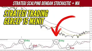 🔴 Jurus Trading GERCEP 15 Menit! Strategi Trading Scalping Pakai Stochastic + Moving Average