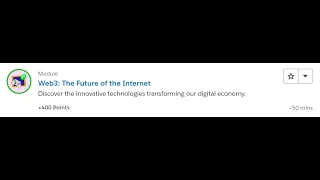 Web3 The Future of the Internet [Salesforce Trailhead Answers]