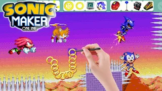 Crearon el nivel MÁS DIFÍCIL de SONIC MAKER 😲 | Sonic Classic Simulator