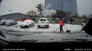 Beast from the east driving to Glasgow city centre