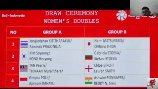 Badminton | HSBC BWF World Tour Finals Bali 2021 Draw Results | Malaysian Badminton Player's Group