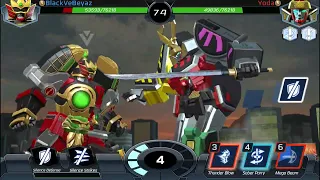 Mighty Morphin Thunder Megazord Vs Samurai Megazord 3 - Power Rangers Legacy Wars