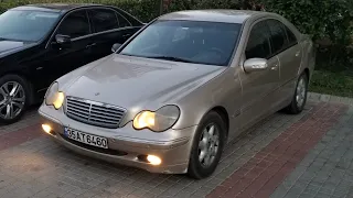 337.000km 2002 Mercedes w203 c200 kompressör inceleme/test