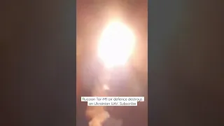 Russian TOR-M1 air defense system destroys the Ukrainian UAV in Kharkiv region. Russia Ukraine war