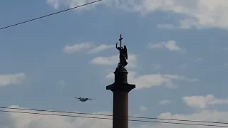 2022 г. репетиция воздушного парада в Санкт-Петербурге.