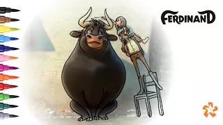 Ferdinand (20th Century FOX) - How to color Ferdinand - Coloring pages for kids | Color & Kids TV